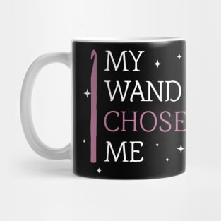 My wand chose me crochet Mug